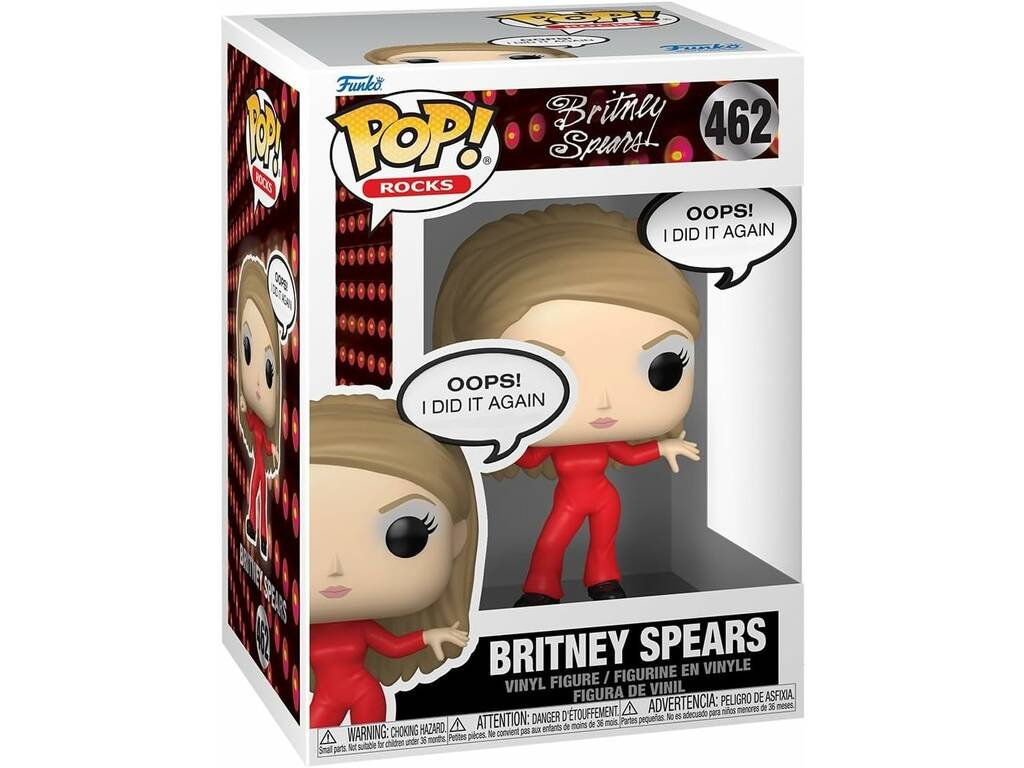 Funko Pop Rocks Britney Spears Figura Britney Spears Oops! I Did It Again