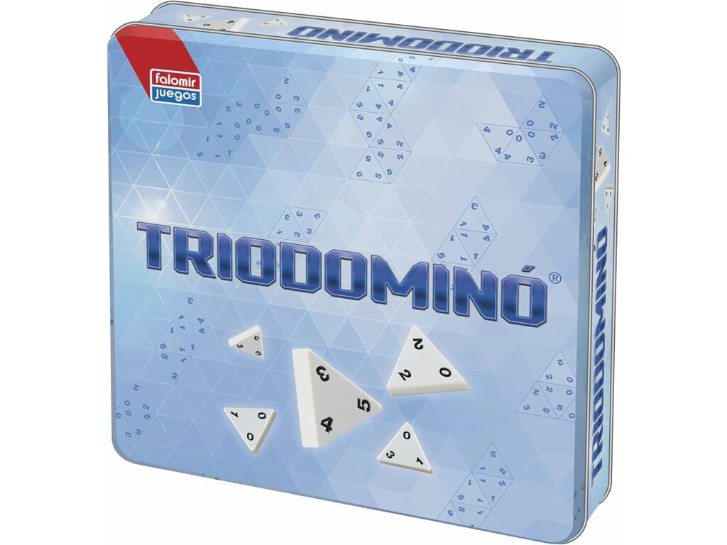 Triodomino avec boîte en fer-blanc