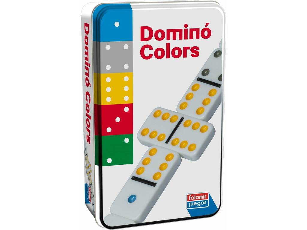 Domino colors avec boîte en métal