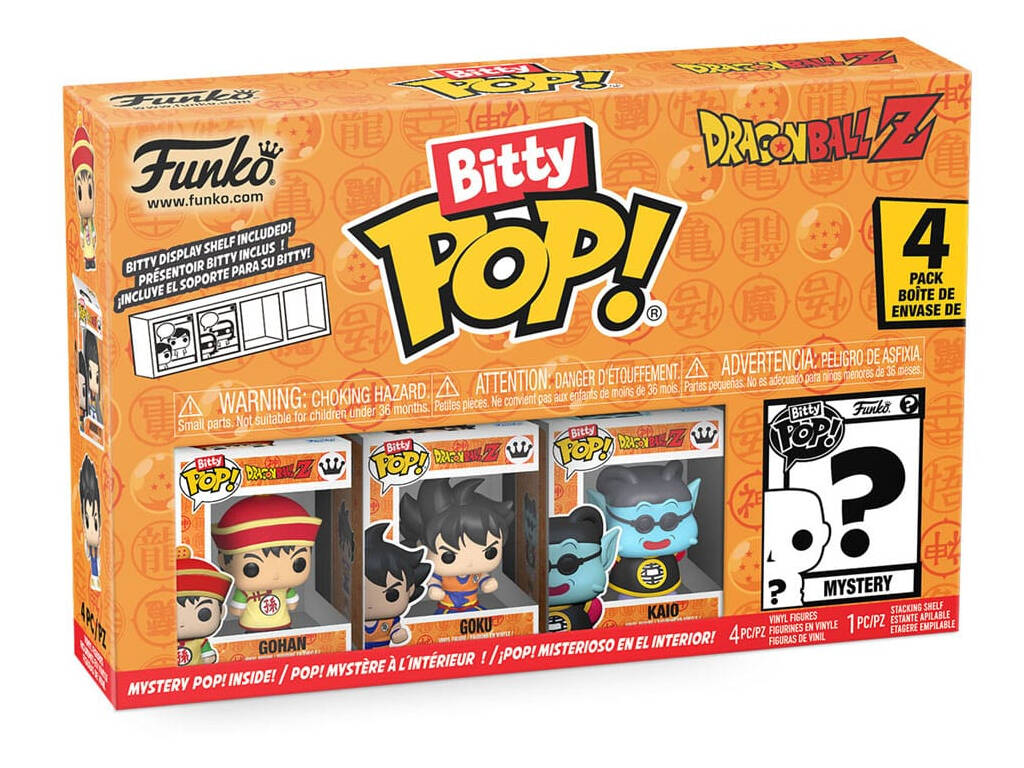 Funko Pop Bitty Dragon Ball Z Pack 4 mini Figuras con Gohan