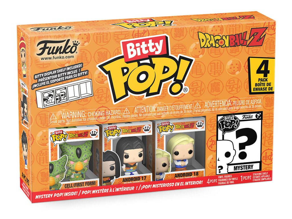 Funko Pop Bitty Dragon Ball Z Pack 4 mini Figuras con Cell