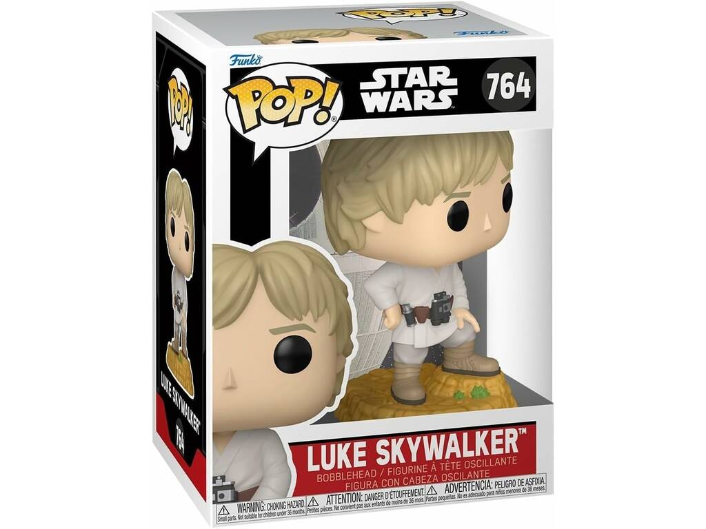 Funko Pop Star Wars Figura Luke Skywalker con Cabeza Oscilante