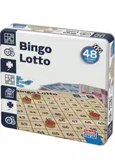 Bingo Lotto En Caja De Lata