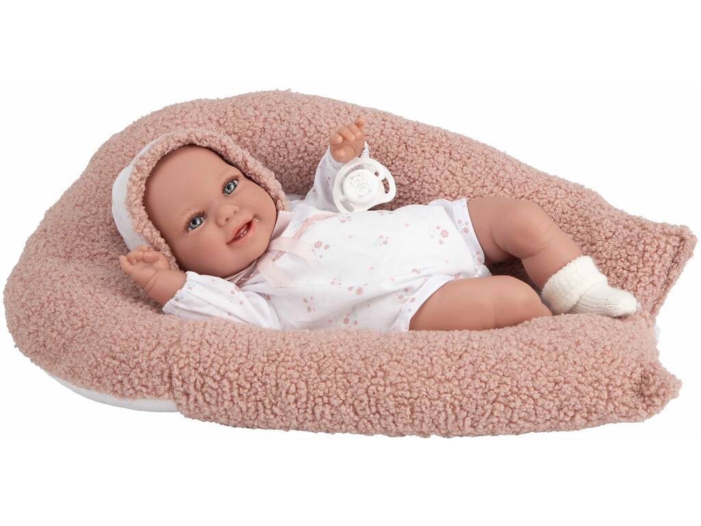 Poupée Elegance Babyto Rose de 30 cm avec coussin