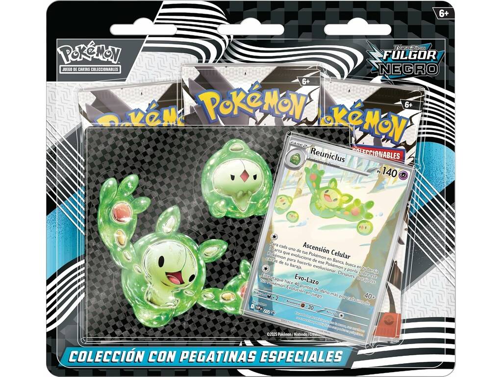Pokémon TCG Scarlet et Purple Fulgor Noir Collection Blister avec autocollants spéciaux