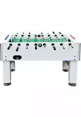 Baby-foot de salon semi-professionnel blanc 140x74x88 cm