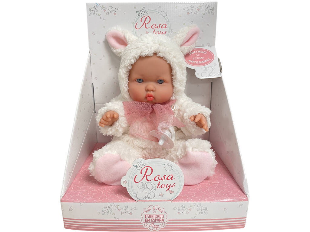 Boneca Bebé Ovelhinha de 30 cm com Chupeta
