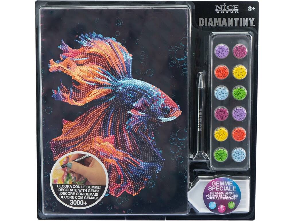 Diamantiny Décorer avec des pierres précieuses Poisson combattant