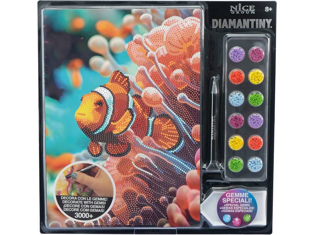 Diamantiny Décorer avec des pierres précieuses Poisson clown