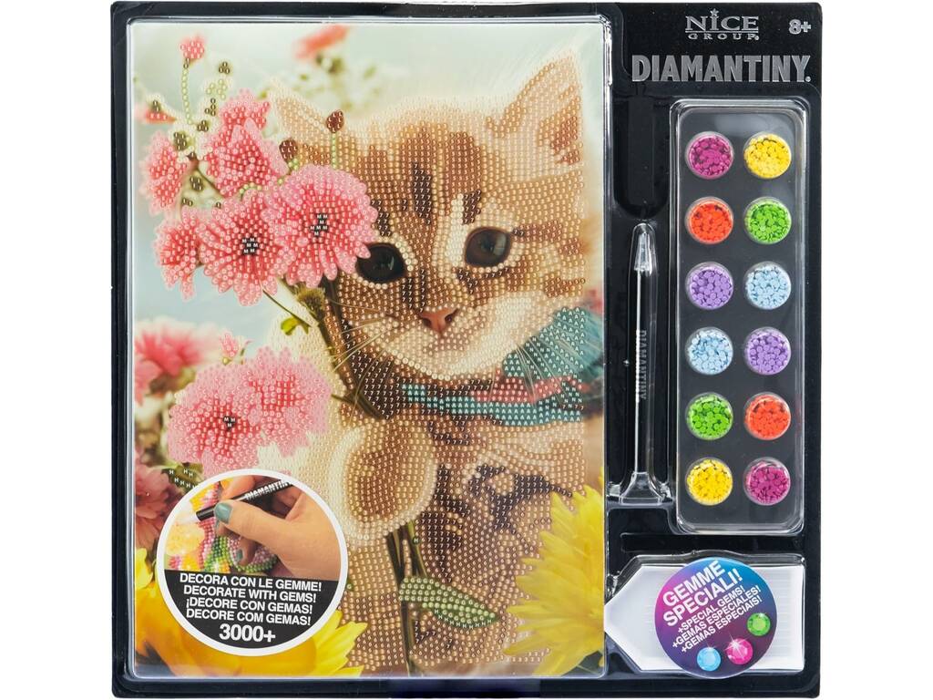 Diamantiny Decorar con Gemas Gato