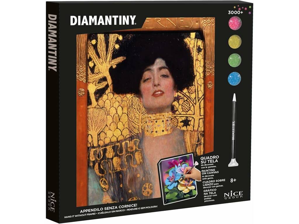 Diamantiny Tableau sur toile à décorer avec des pierres précieuses Judit I