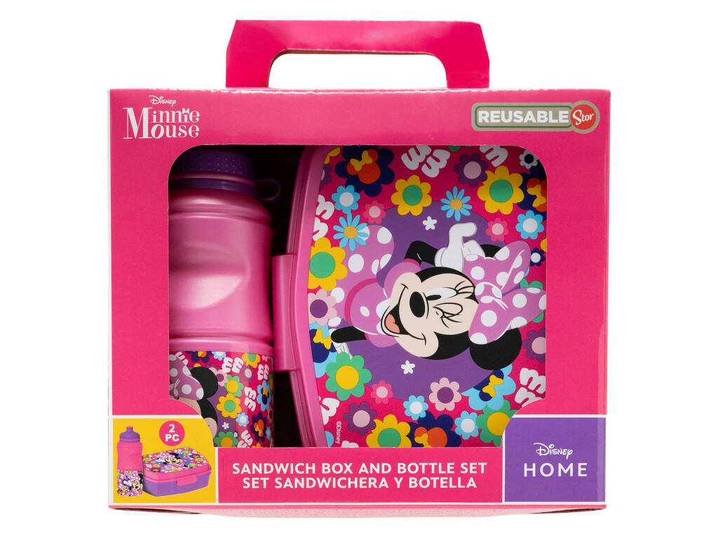 Set Sandwichera et bouteille Minnie Mouse