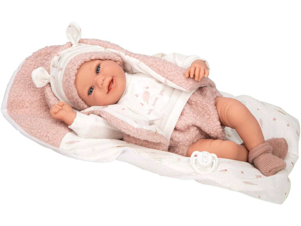 Elegance Newborn Baby Doll Colin 40 cm avec coussin