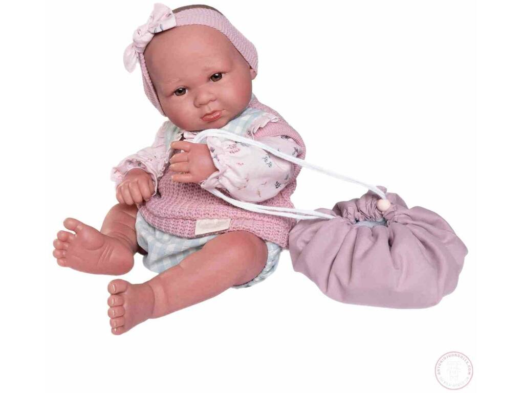 Boneca Bebé Sweet Reborn Luca de 42 cm com Bolsa