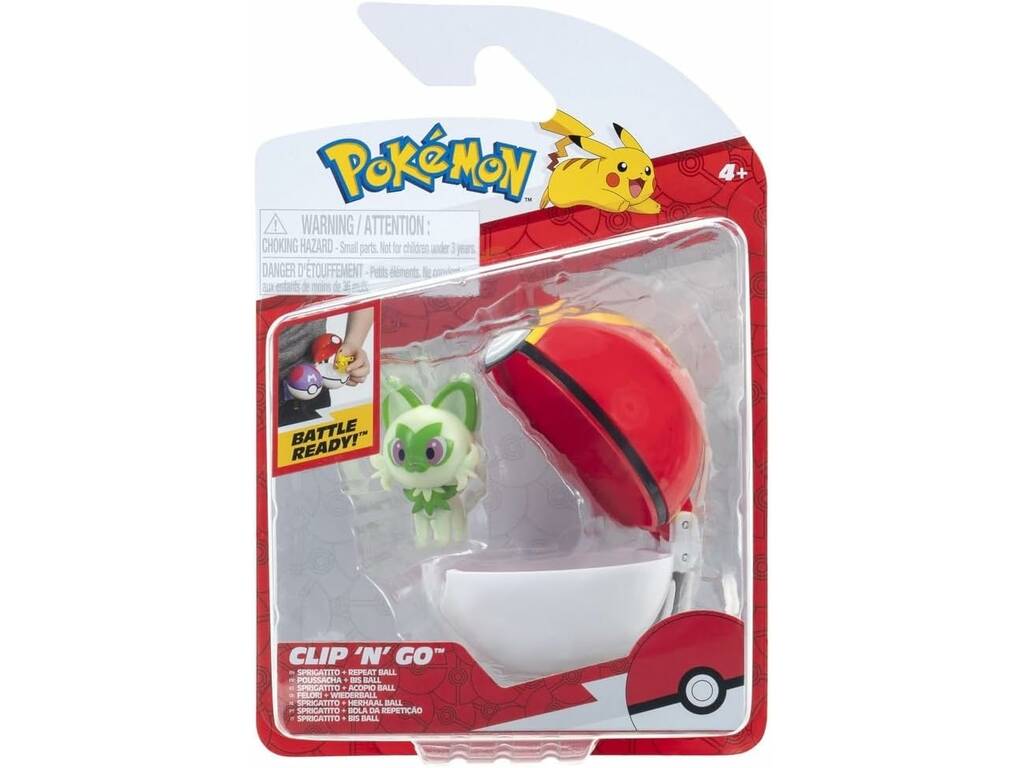 Figurine Pokémon Clip N Go avec balle