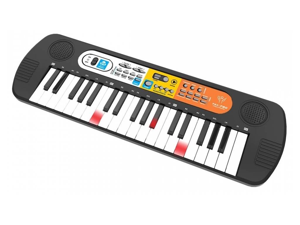 Clavier lumineux 37 touches 10 en 1