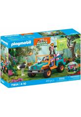 Playmobil Animals & Friends Geländewagen Bunt
