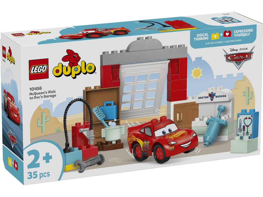 Lego Duplo Disney Cars Visite de McQueen à l'atelier de Doc