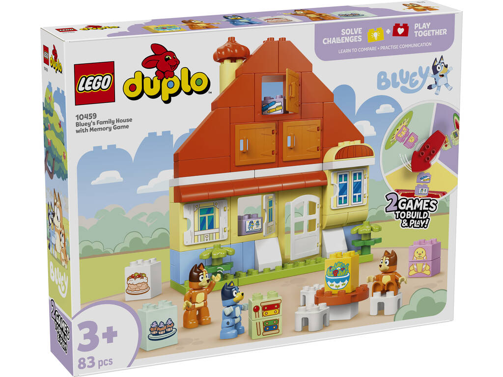 Lego Duplo Bluey Maison familiale de Bluey avec jeu de mémoire