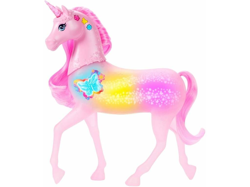 Barbie Unicornio Galopa y Brilla con Luces y Sonidos