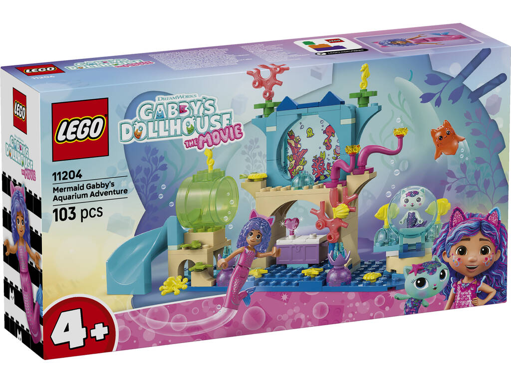 Lego La maison de poupées de Gabby L'aventure dans l'aquarium de Gabby Sirène
