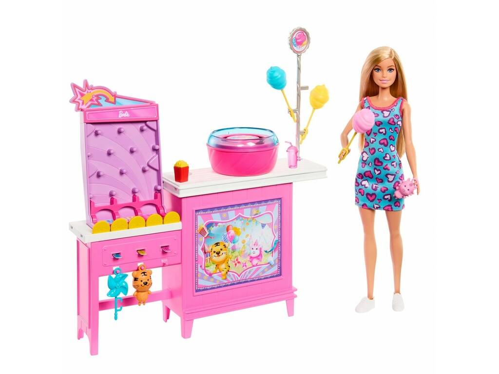 Support à barbe à papa Barbie