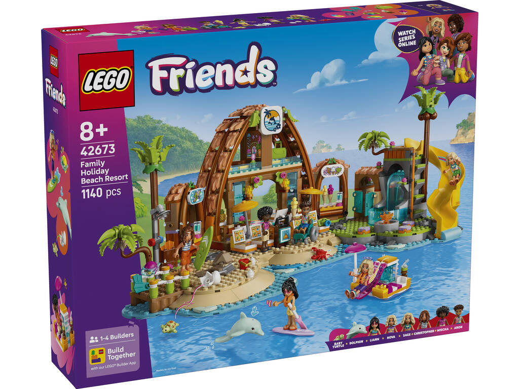 Lego Friends Hôtel de vacances en famille sur la plage