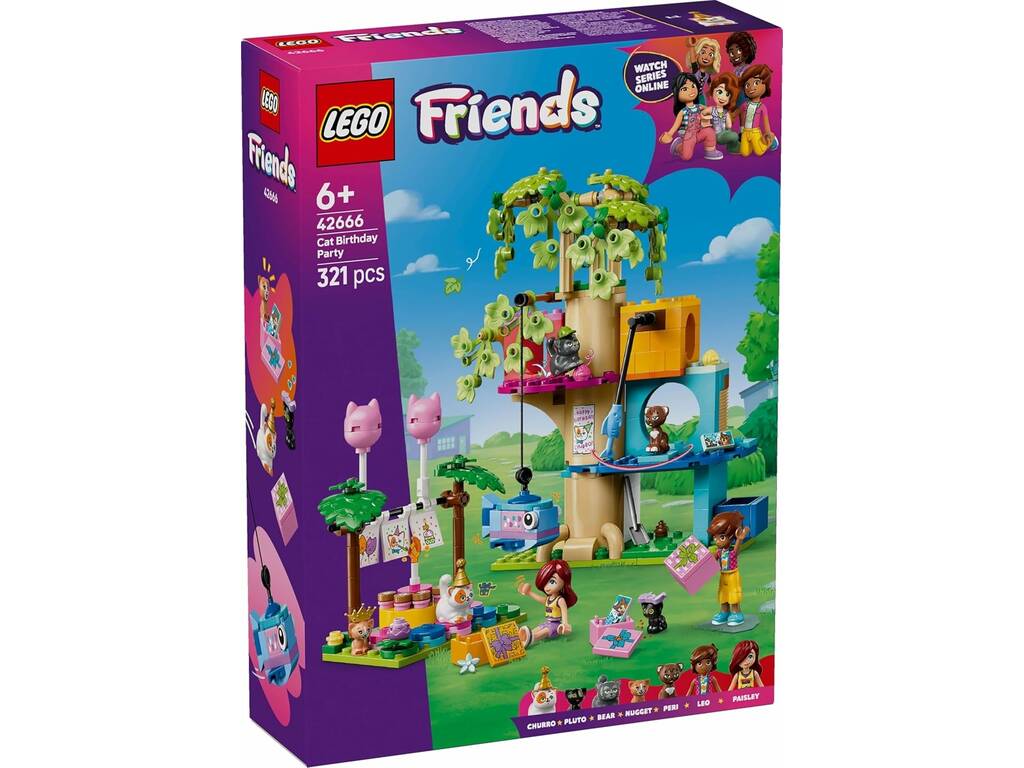 Fête d'anniversaire des amis Lego et maison de l'arbre Felina