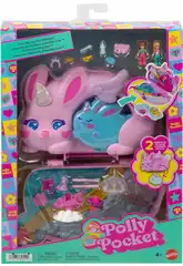 Polly Pocket Trousse 2 en 1 Amusement avec des lapins