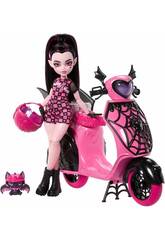 Monster High Draculaura com Vamptastic Scooter