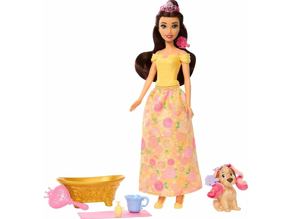 Poupées Disney Princesse Belle et Mascotte de bain