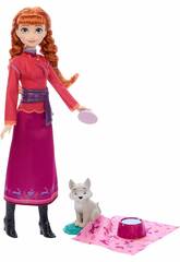 Poupe Anna Frozen avec chiot loup