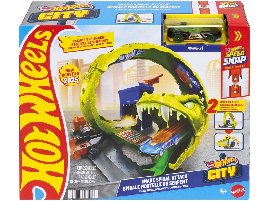 Hot Wheels City Ataque en Espiral de la Serpiente