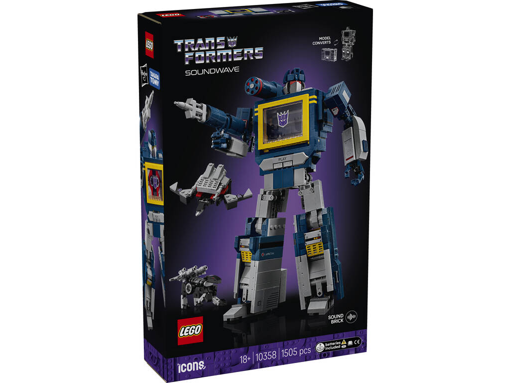 Lego Icons Transformers : Soundwave 2 en 1