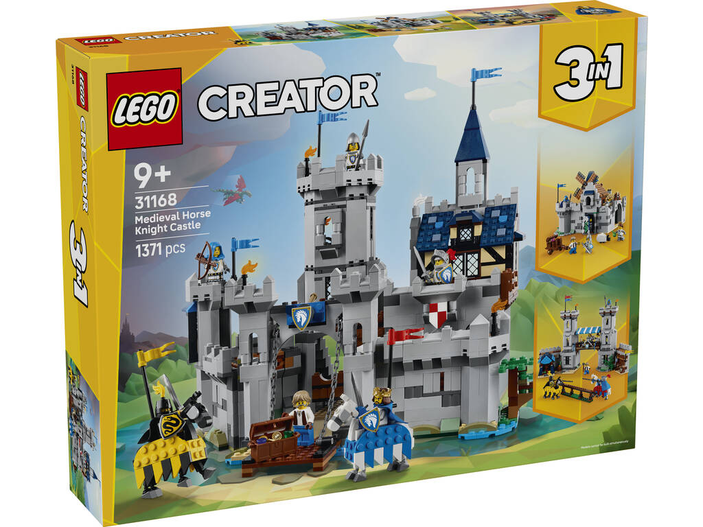 Lego Creator 3 en 1 Castillo Medieval de los Caballeros del Corcel