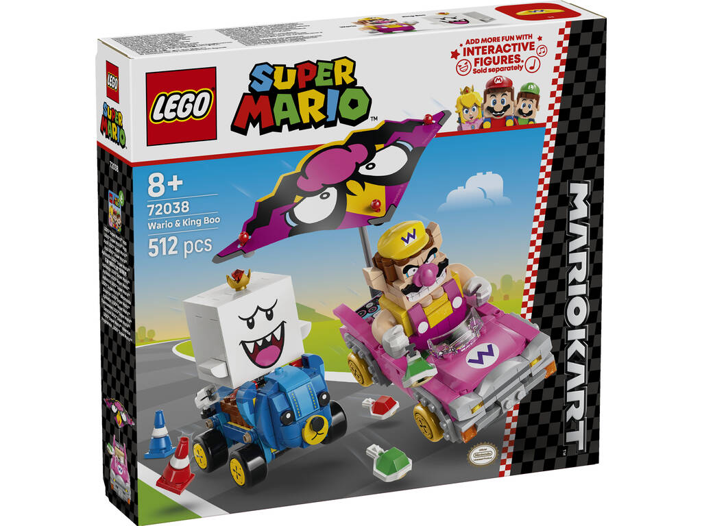 Lego Super Mario Mario Kart: Wario y Rey Boo