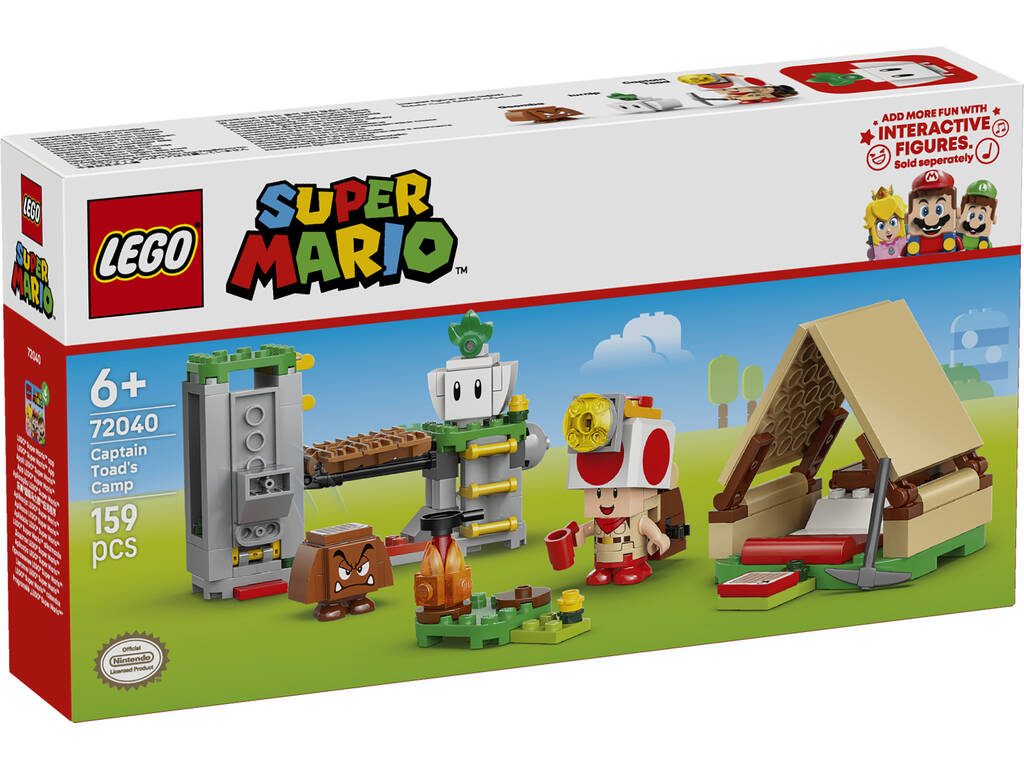Lego Super Mario De Acampada con el Capitán Toad