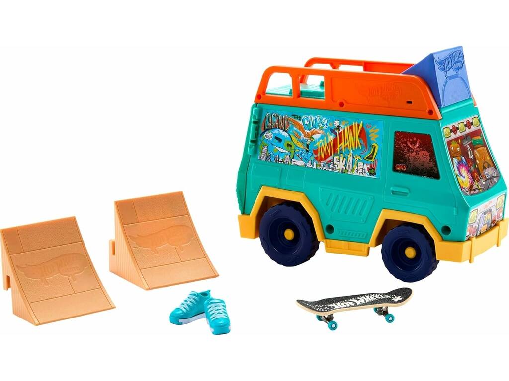 Hot Wheels Skate Van Tony Hawk avec accessoires