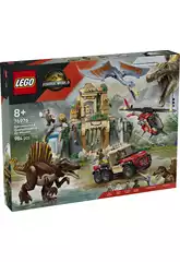 Lego Jurassic World Rebirth Misión Aérea: Spinosaurus y Quetzalcoatlus