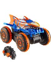 imagen Hot Wheels Monster Trucks Véhicule Tiger Shark Climber Radio Control