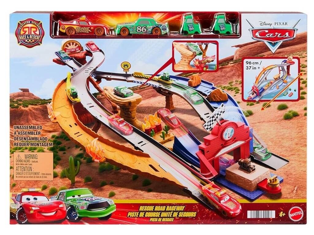 Cars Radiator Spreings Race & Rescue Piste de course de sauvetage