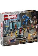 Lego Marvel Laboratorio de Iron Man Sala de Armaduras