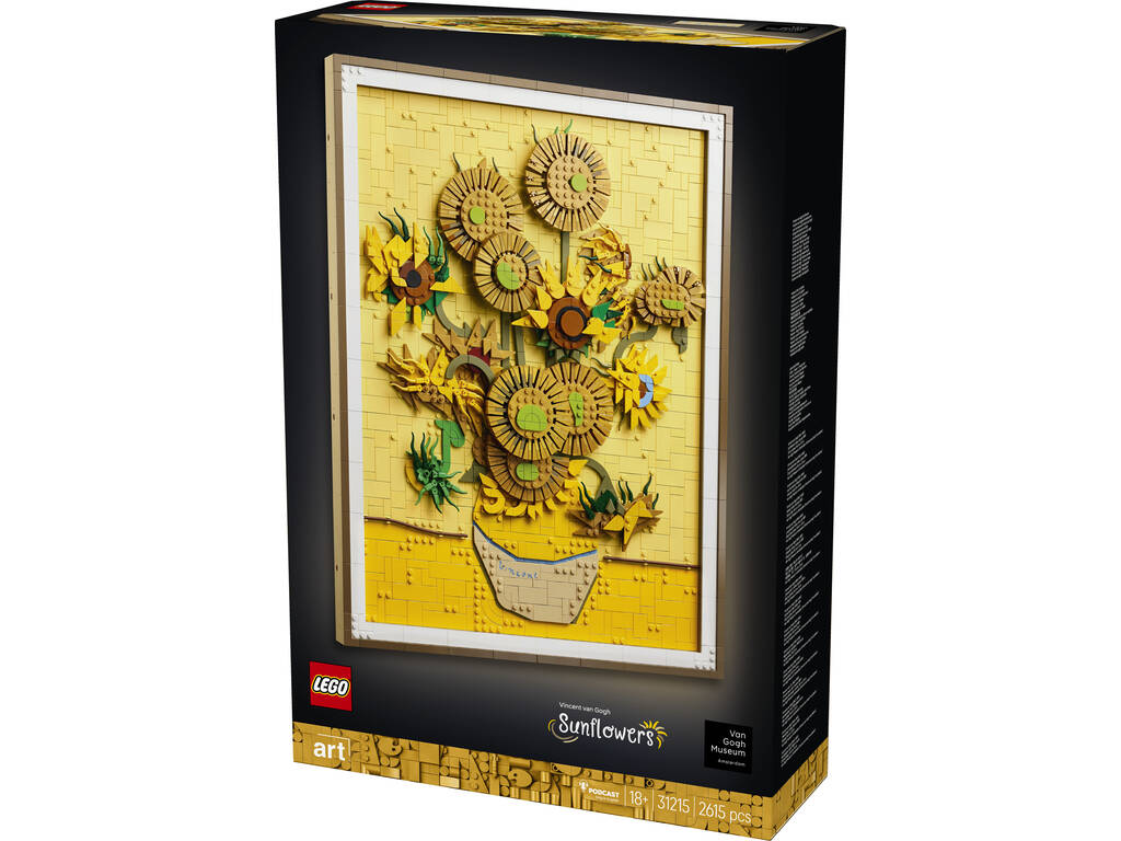 Lego Art Vincent VAn Gogh Los Girasoles