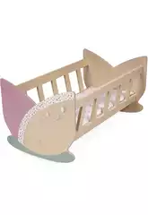 Cuna Madera Tulipe para Muñecas