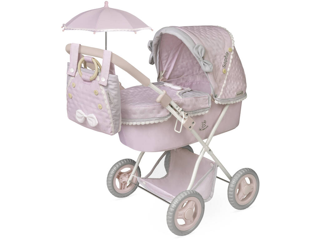 Poussette pliable Sophie avec sac et ombrelle