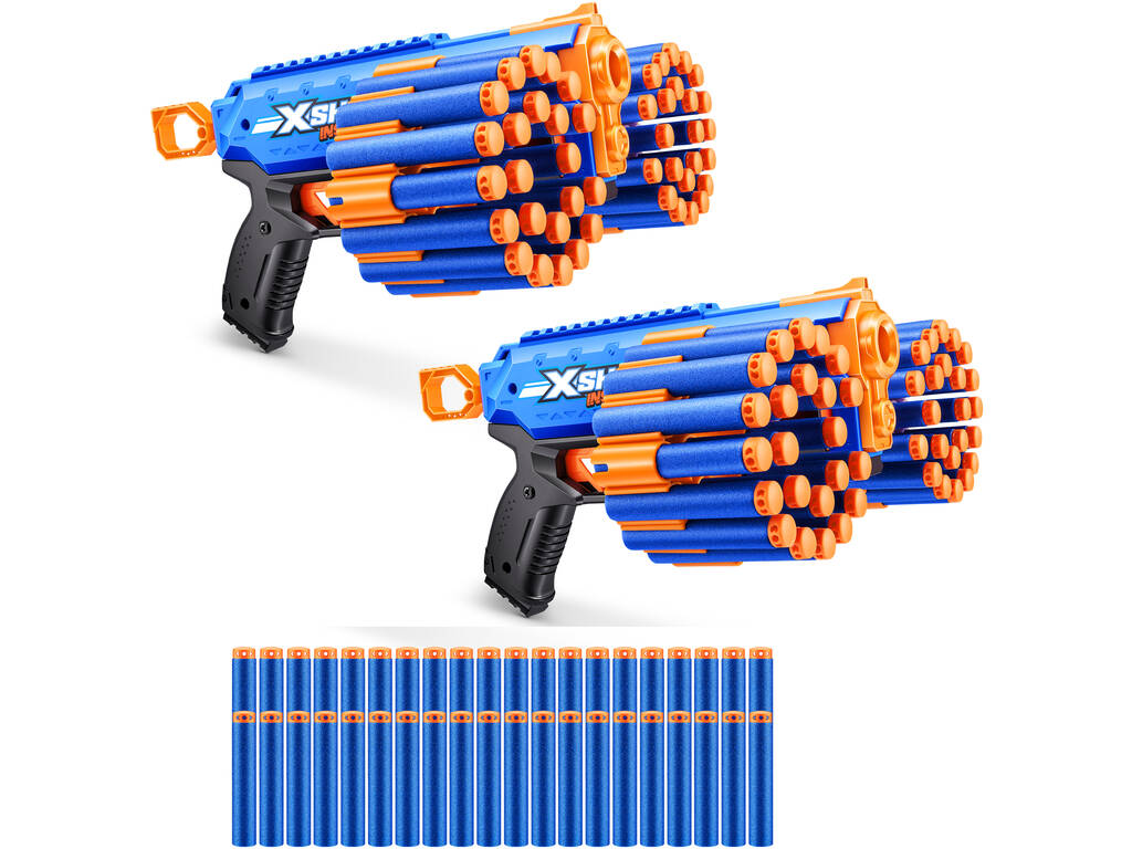 Zuru X-Shot Insanity 2 Lanceurs Manic avec 48 fléchettes