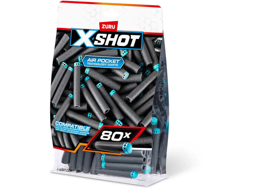 Zuru X-Shot Pack de 80 fléchettes en mousse