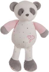 Peluche Extra Suave Bebé Panda Rosa de 30 cm