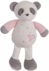 Peluche extra douce Baby Panda rose de 30 cm