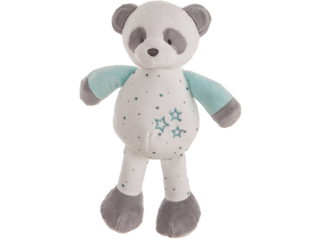 Peluche extra douce Baby Panda Aqua Marine de 30 cm